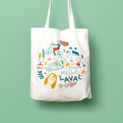 Photo du Tote-Bag Hello Laval, de Laval Agglo