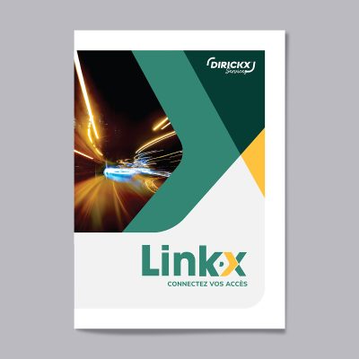 Première de couverture d'un livret de Link-X avec l'inscription "connectez vos accès"